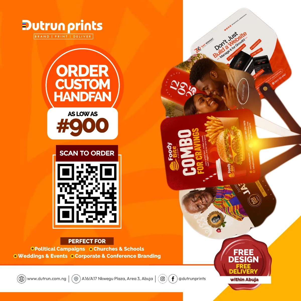 Order Custom Hand Fans